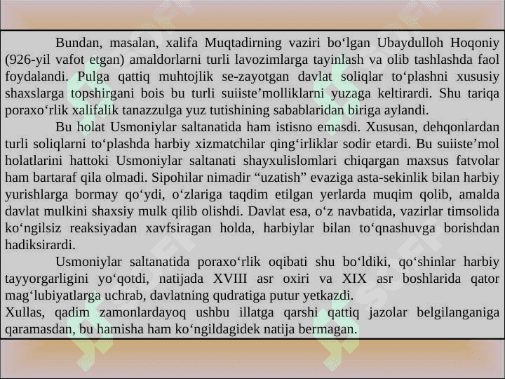 KORRUPSIYA – GLOBAL MUAMMO SIFATIDA. KORRUPSIYANING TARIXIY SHAKLLARI VA IJTIMOIY HAYOTDAGI KO’RINISHLARI 5