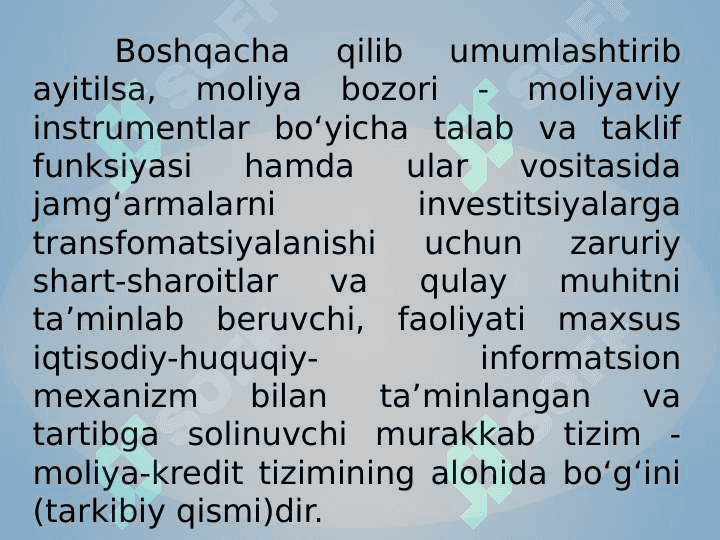 Moliya bozori va instrumentlari 6