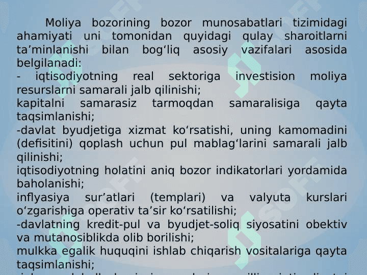 Moliya bozori va instrumentlari 8