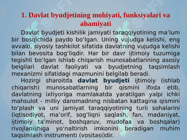 Davlat  byudjeti 2