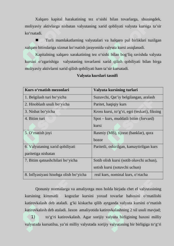 XORIJIY VALYUTA BOZORI 4