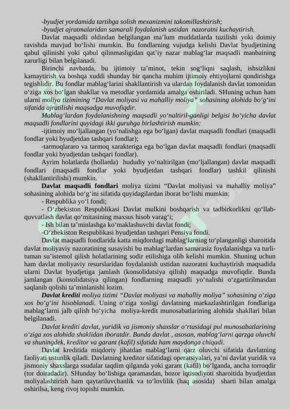Moliya tizimi va uning bo‘g‘inlari 3