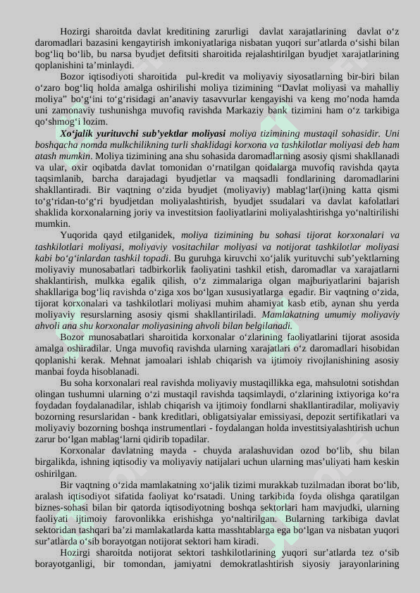 Moliya tizimi va uning bo‘g‘inlari 4
