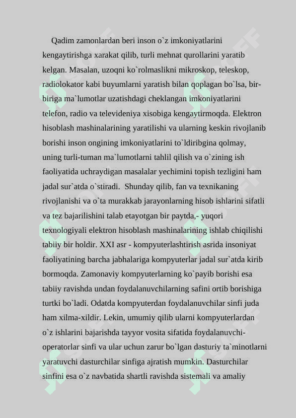 Matematik modellashtirishning asosiy bosqichlari 2