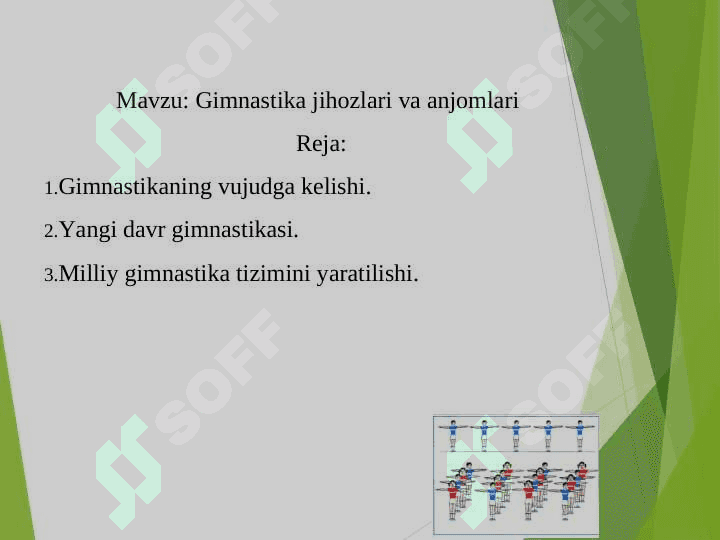 Gimnastika jihozlari va anjomlari 2