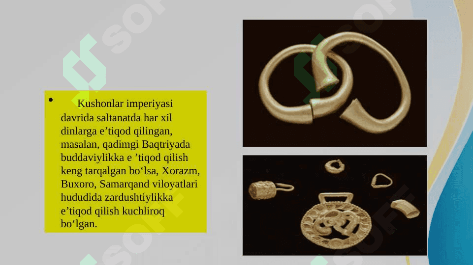 Kushon podsholigi madaniyati va san’ati 8