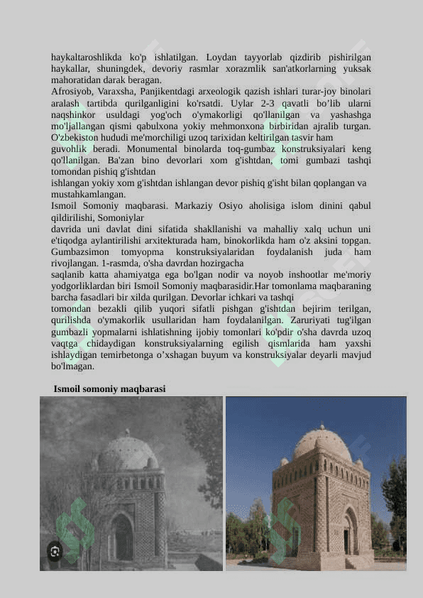 Me'moriy yodgorliklarga zamonaviy va milliy qarashlarning shakllanish asosiy bosqichlari 4