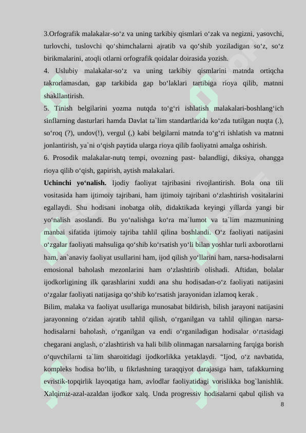 Ona tili darslarida gap va uning turlari  mavzusini o‘rganish 8