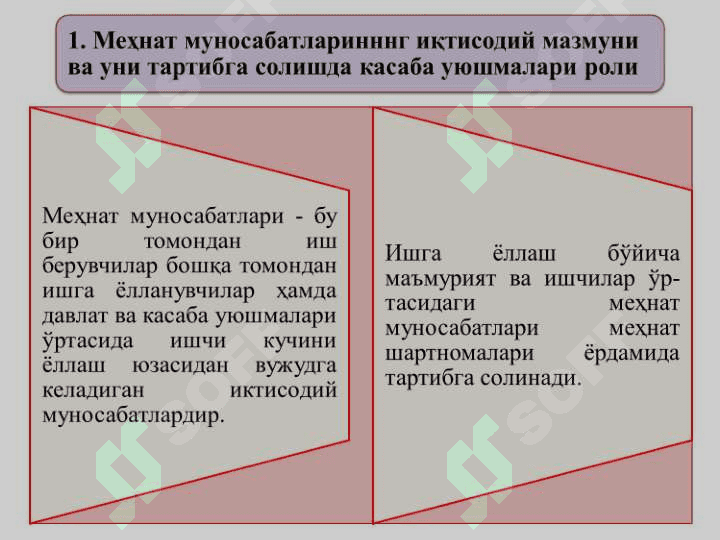 Омилли даромадлар ва иш хақининг шаклланиши. Ишчи кучи бозори ва бандлик 2