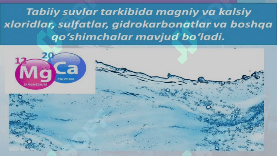 Suvning qattiqligi va uni yumshtishning texnikadagi ahamiyati 6