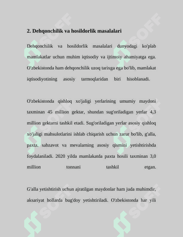Agrar siyosat oziq-ovqat ta'minoti va xavfsizligi muammolari 8