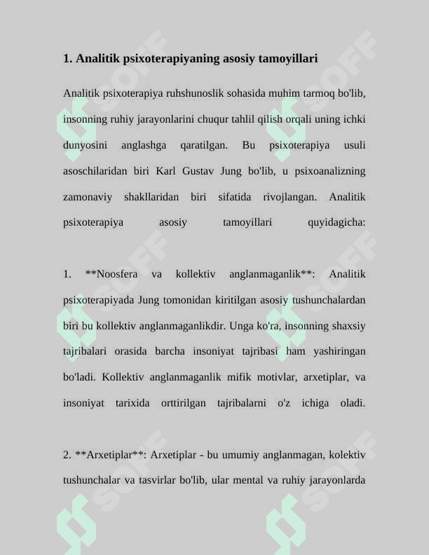 Analitik psixoterapiya. Geshtald psixologiya 3