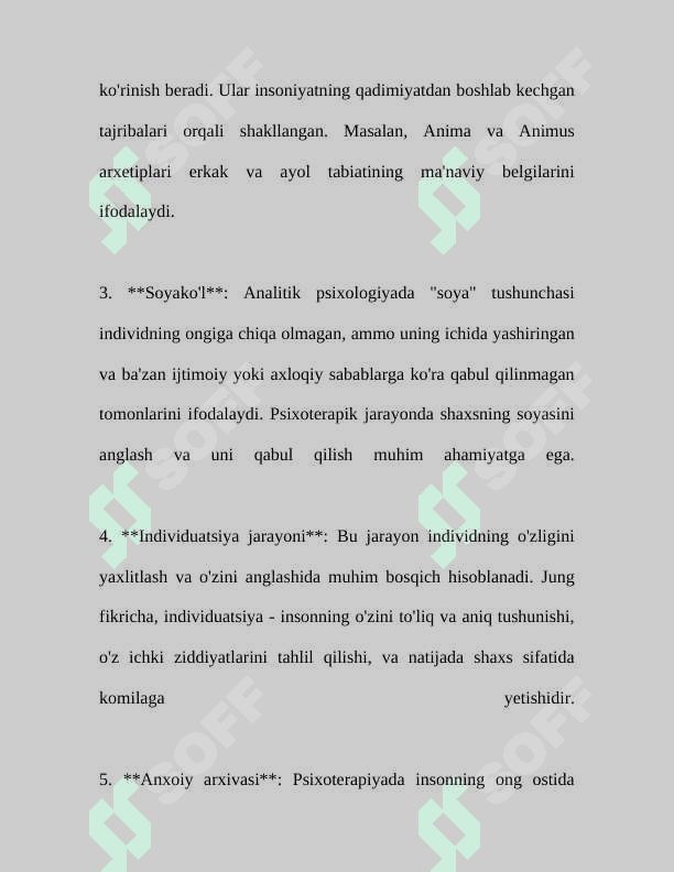 Analitik psixoterapiya. Geshtald psixologiya 4