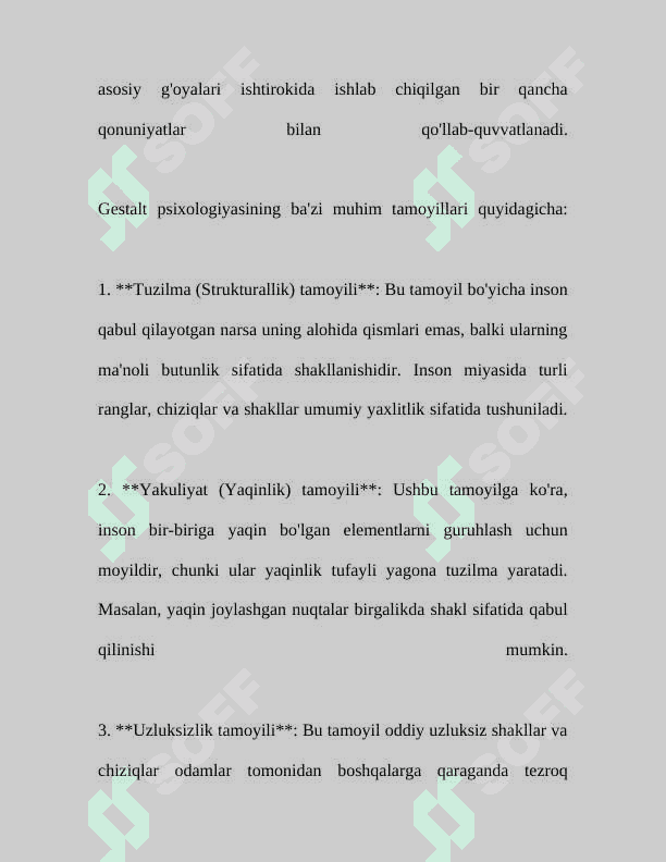 Analitik psixoterapiya. Geshtald psixologiya 8