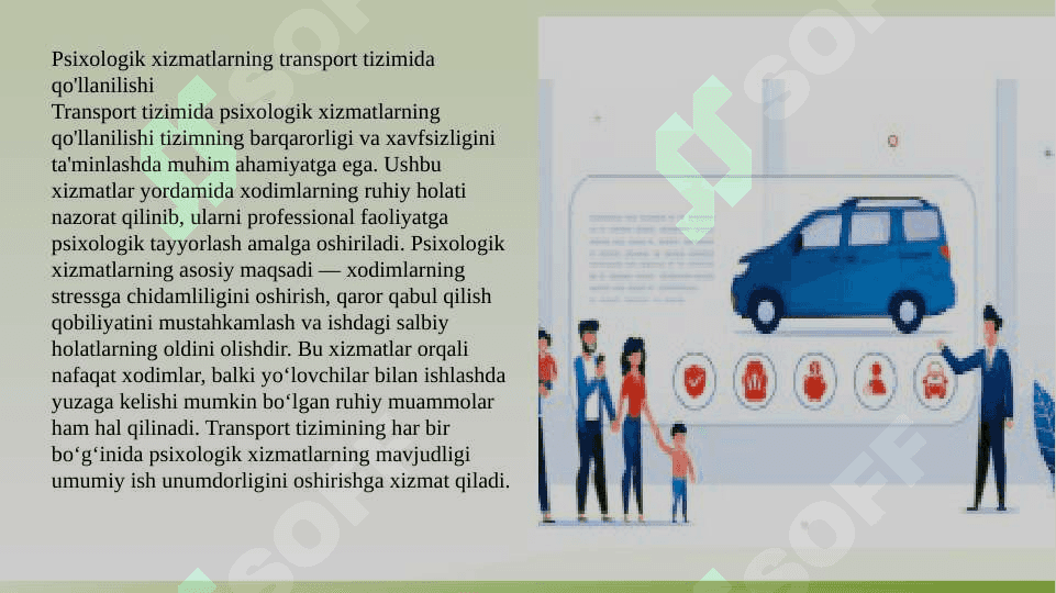 Transport tizimida psixologik xizmat amaliyoti 8