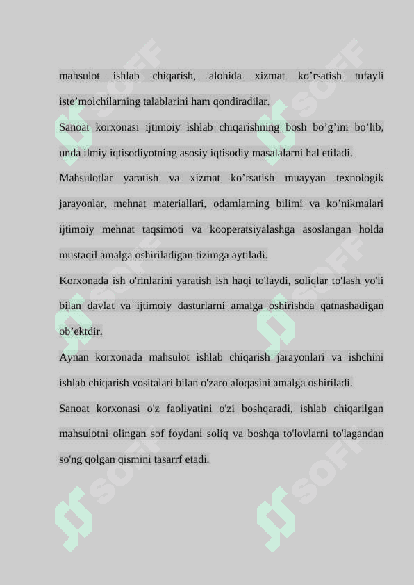 Sanoat tarmoqlarida samaradorligini oshirish yo’llari 6