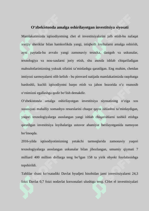 Sanoat tarmoqlarida samaradorligini oshirish yo’llari 8
