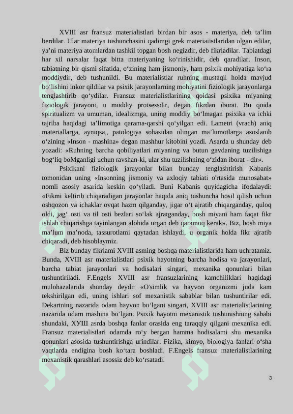 XVIII - XIX  asrlarda psixologiyaning rivojlanishi 2 3