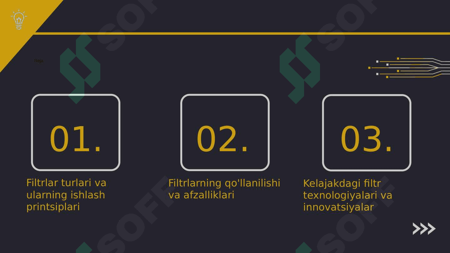 Zamonaviy filtr turlari 2