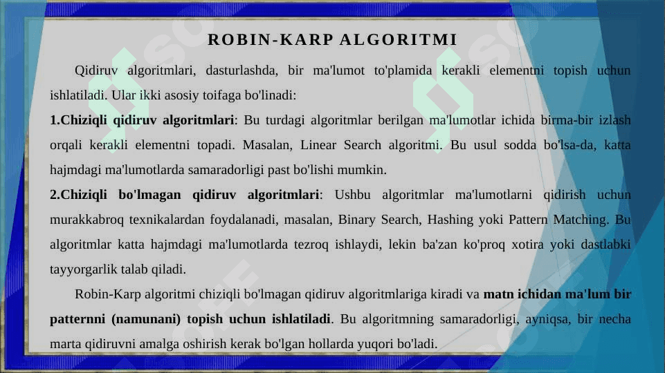 Robin-Carp algoritmi 3