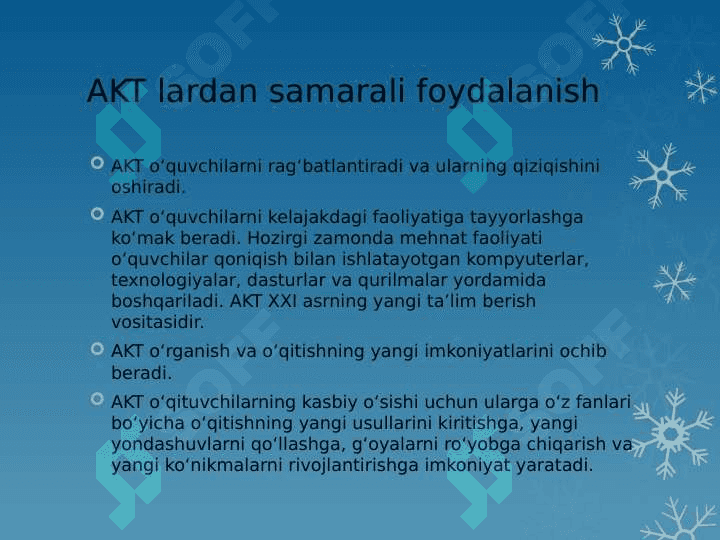 Zamonaviy o’quv texnik vositalari 4