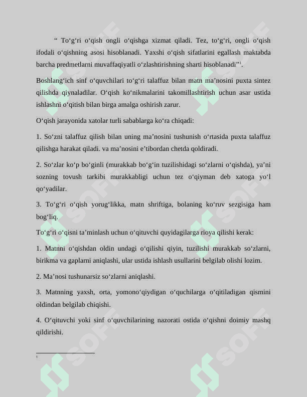 1-2 SINF O‘QUVCHILARNING  O‘QISH MALAKALARINI SHAKLLANTIRISH 8