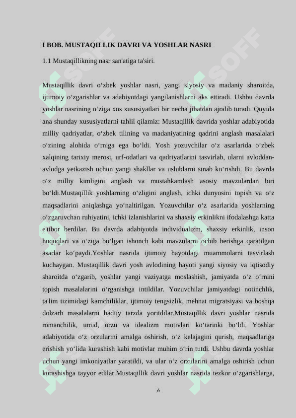 Mustaqillik davri yoshlar nasrining badiiy xususiyatlari 6
