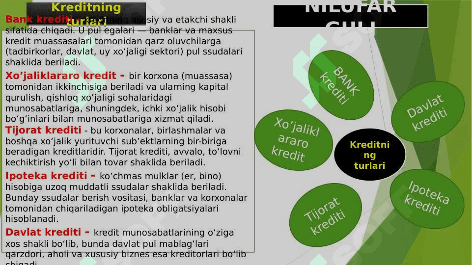 Kreditning zarurligi funktsiyalari turlari va shakllari 3