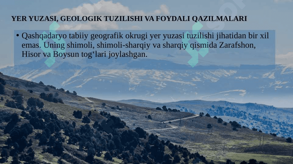 QASHQADARYO TABIIY GEOGRAFIK OKRUGI 5