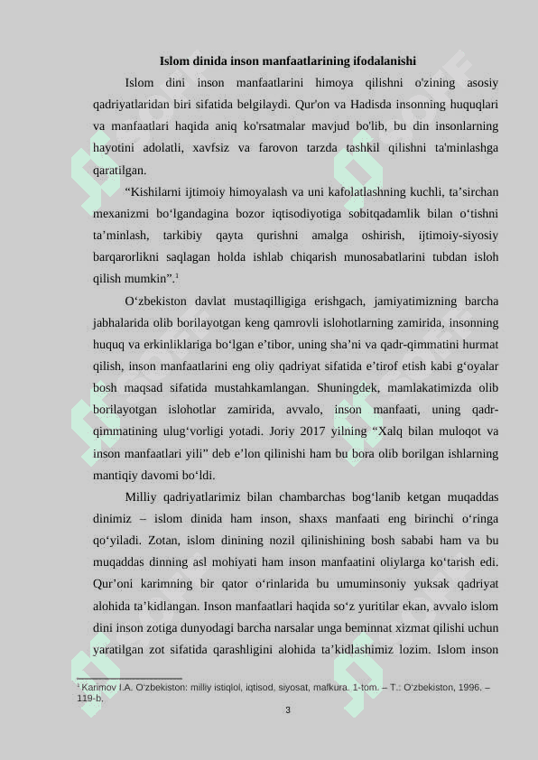 Islomda inson huquqlari himoyasi, ijtimoiy tenglik, adolat va bag‘rikenglik mavzusi 3