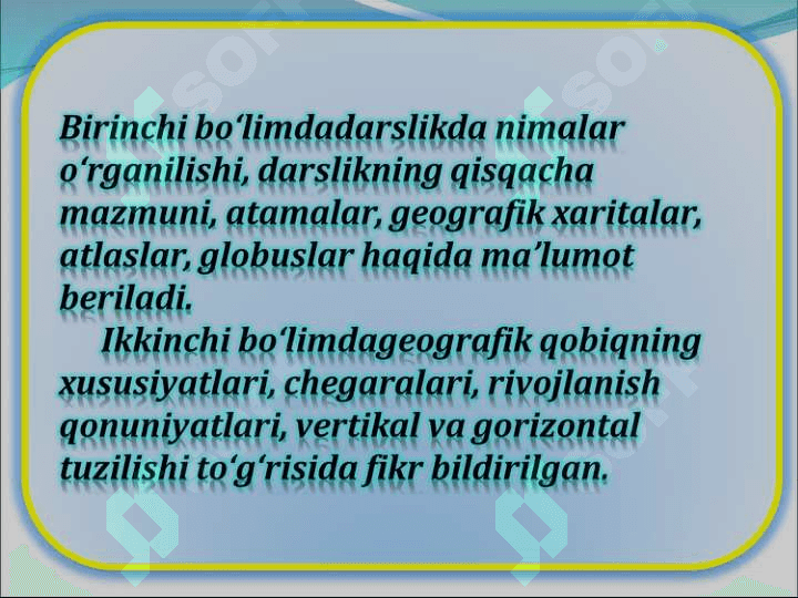 MATERIKLAR VA OKEANLAR TABIIY GEOGRAFIYASI 4