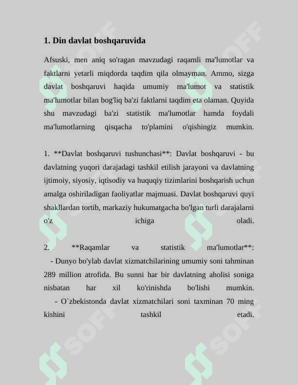 DAVLAT VA HUQUQ TIZIMIDA DIN OMILI 3