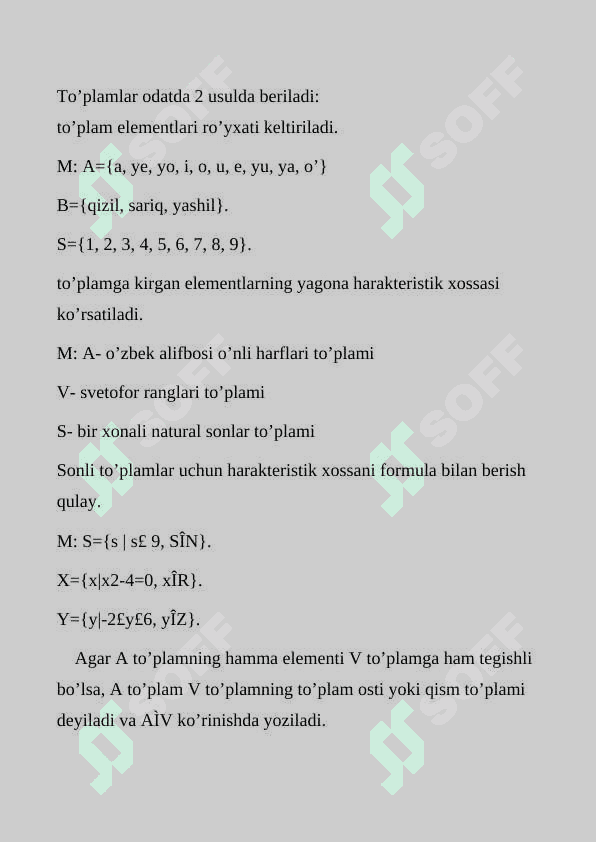 Haqiqiy sonlar va ular ustida amallar 6