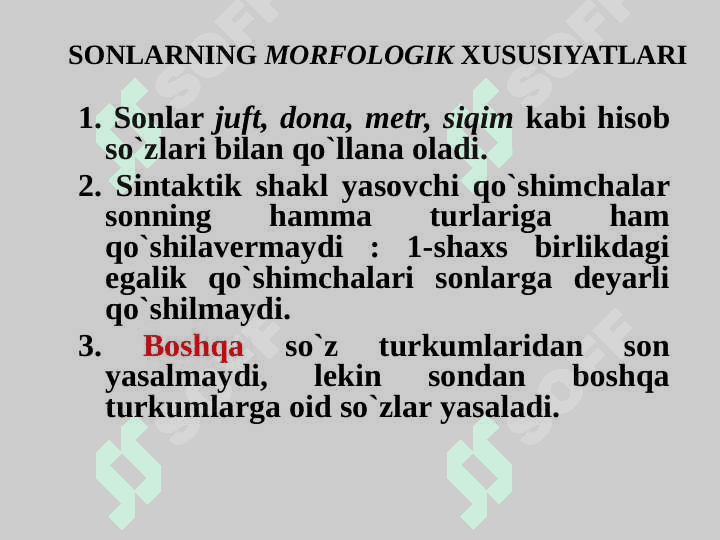 SON SO`Z TURKUMI 5