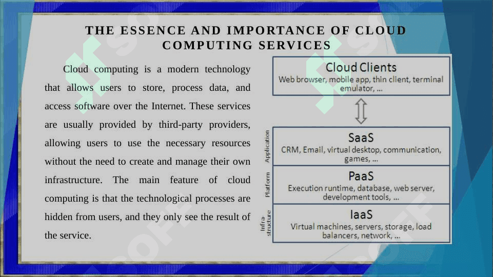 Service Models (IaaS, PaaS, SaaS) ingliz tilida 3