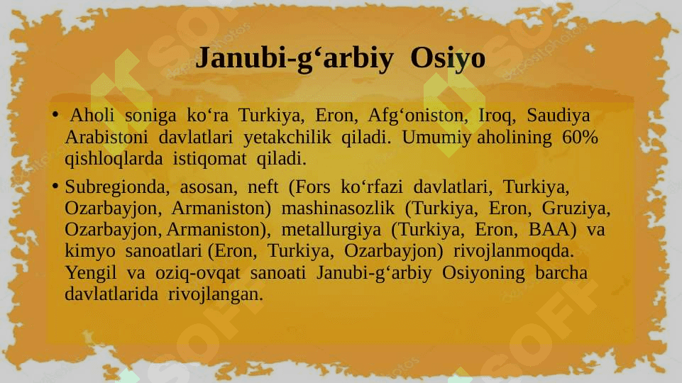 JANUBI-G‘ARBIY VA JANUBIY OSIYO DAVLATLARI 5