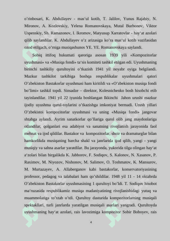 O’zbek xalq musiqa ijodi fanning pedagogika va sna'at tizimidagi o'rni 4