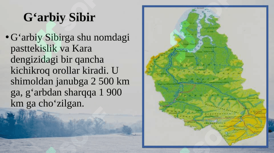 G‘arbiy va Sharqiy Sibir 2
