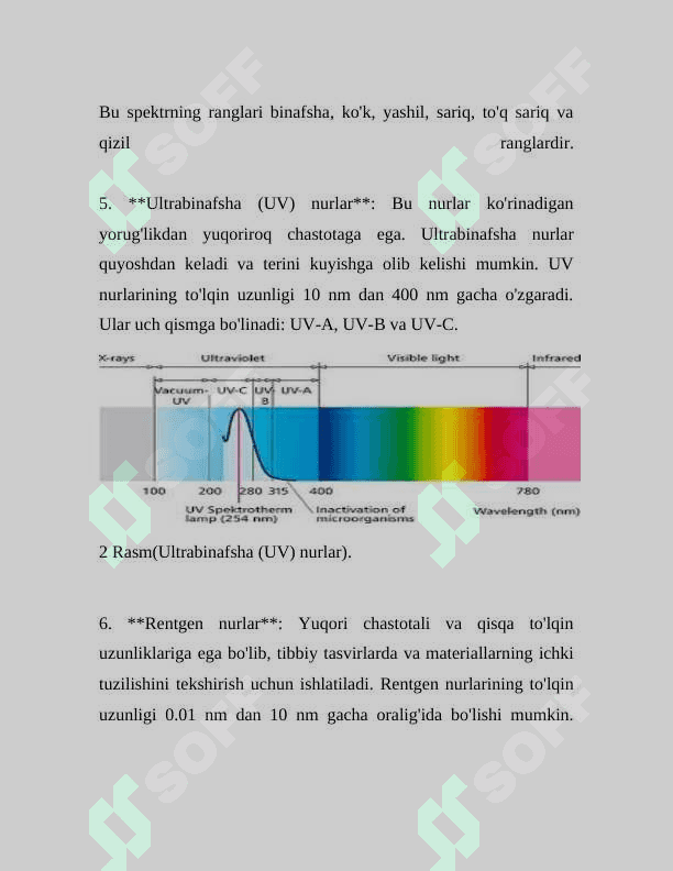 KUNDALIK HAYOTDA ELEKTROMAGNIT NURLANISH VA UNING ORGANIZMIGA TA'SIRI 8