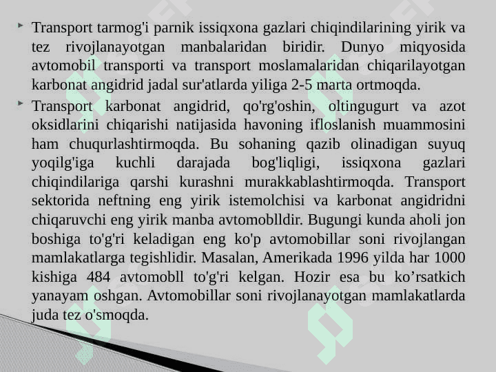 POTENSIAL EKOLOGIK XAVFLAR 8