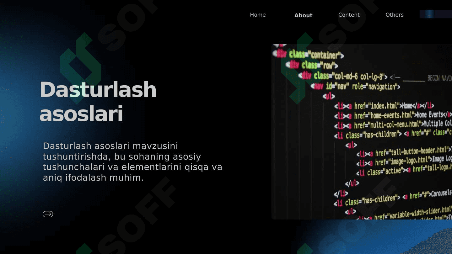 Dasturlash asoslari 2