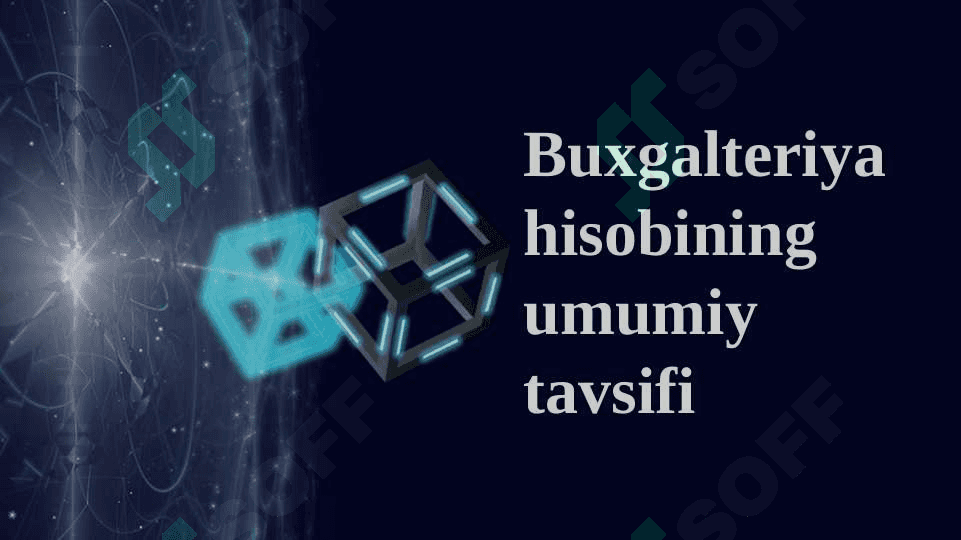 Buxgalteriya hisobining umumiy tavsifi 2