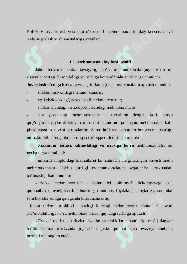 Mehmonxona ma’lumotlar bazasini loyihalash 6