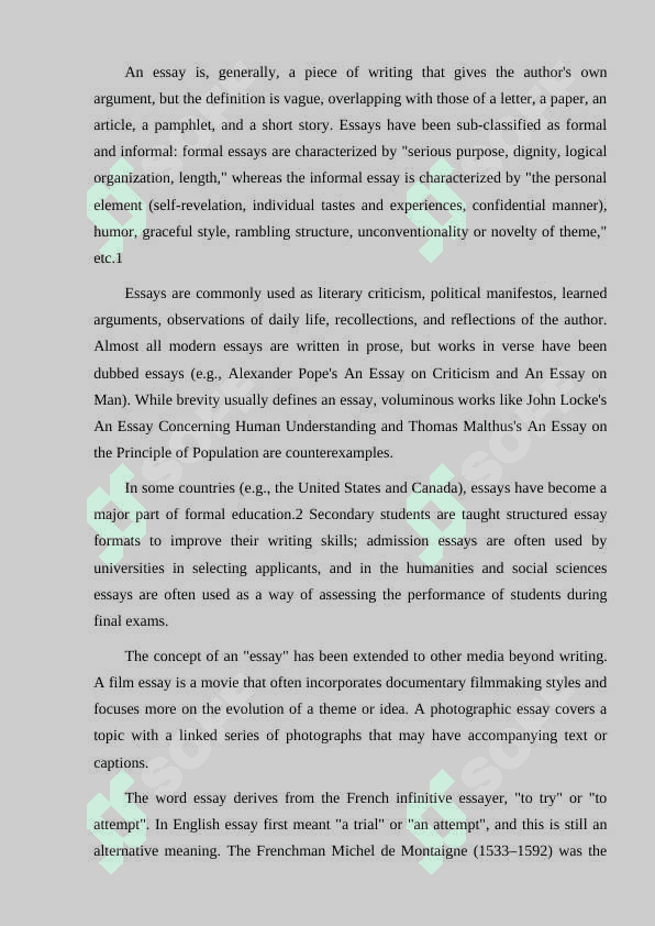 For and against essay 2