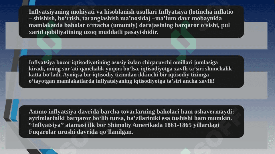 Inflyatsiya va aksilinflyatsiya siyosati 2