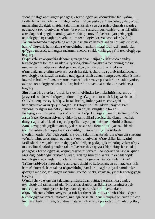 Innavatsion ta’lim texnologoyalari tushunchasi, uning ta’riflari, metodikadan farqi 2