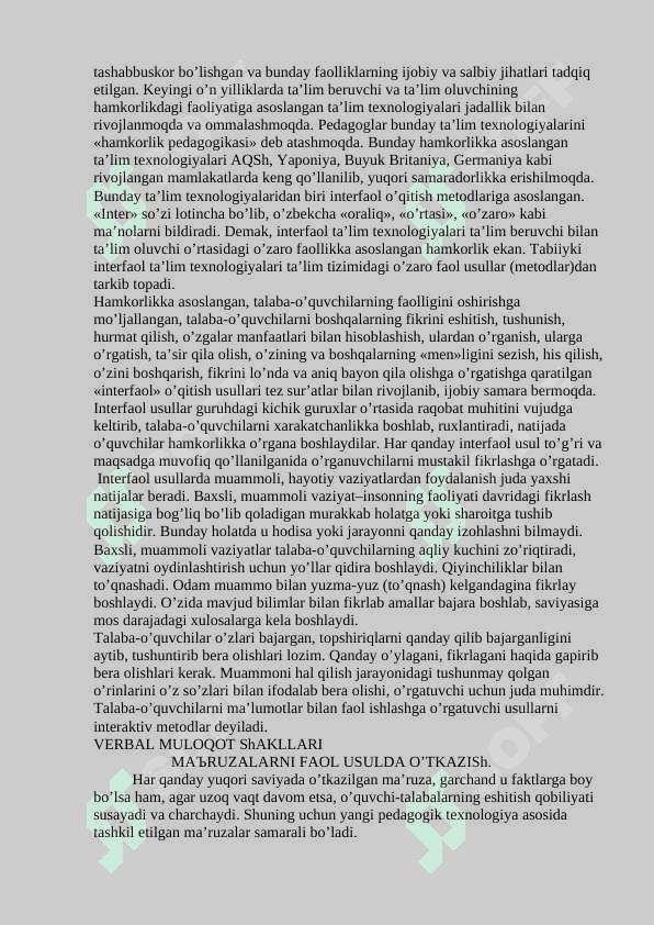 Innavatsion ta’lim texnologoyalari tushunchasi, uning ta’riflari, metodikadan farqi 4