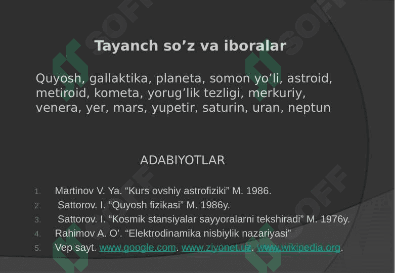 Quyosh tizimi 2