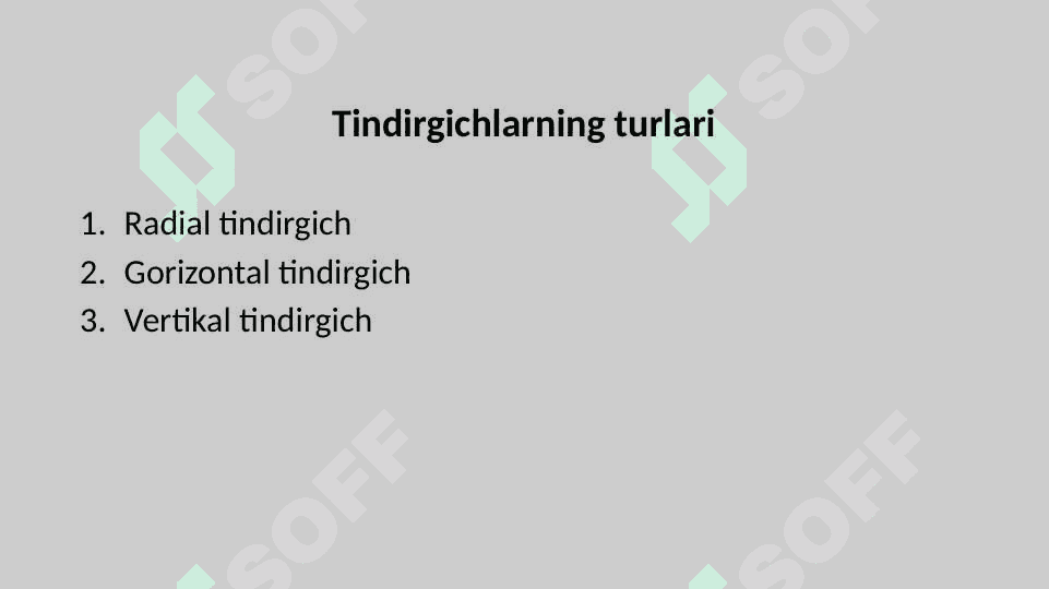 Cho’kmali tindirgichlar haqida umumiy ma’lumotlar 3