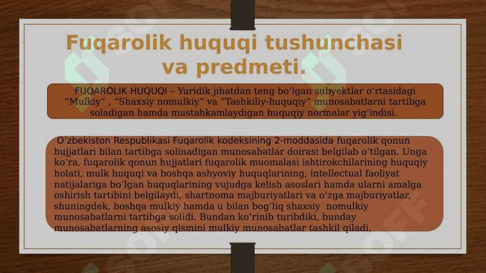 Fuqarolik huquqiga kirish 3